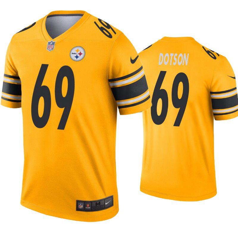 Men Pittsburgh Steelers #69 Kevin Dotson Nike Gold Inverted Legend NFL Jersey